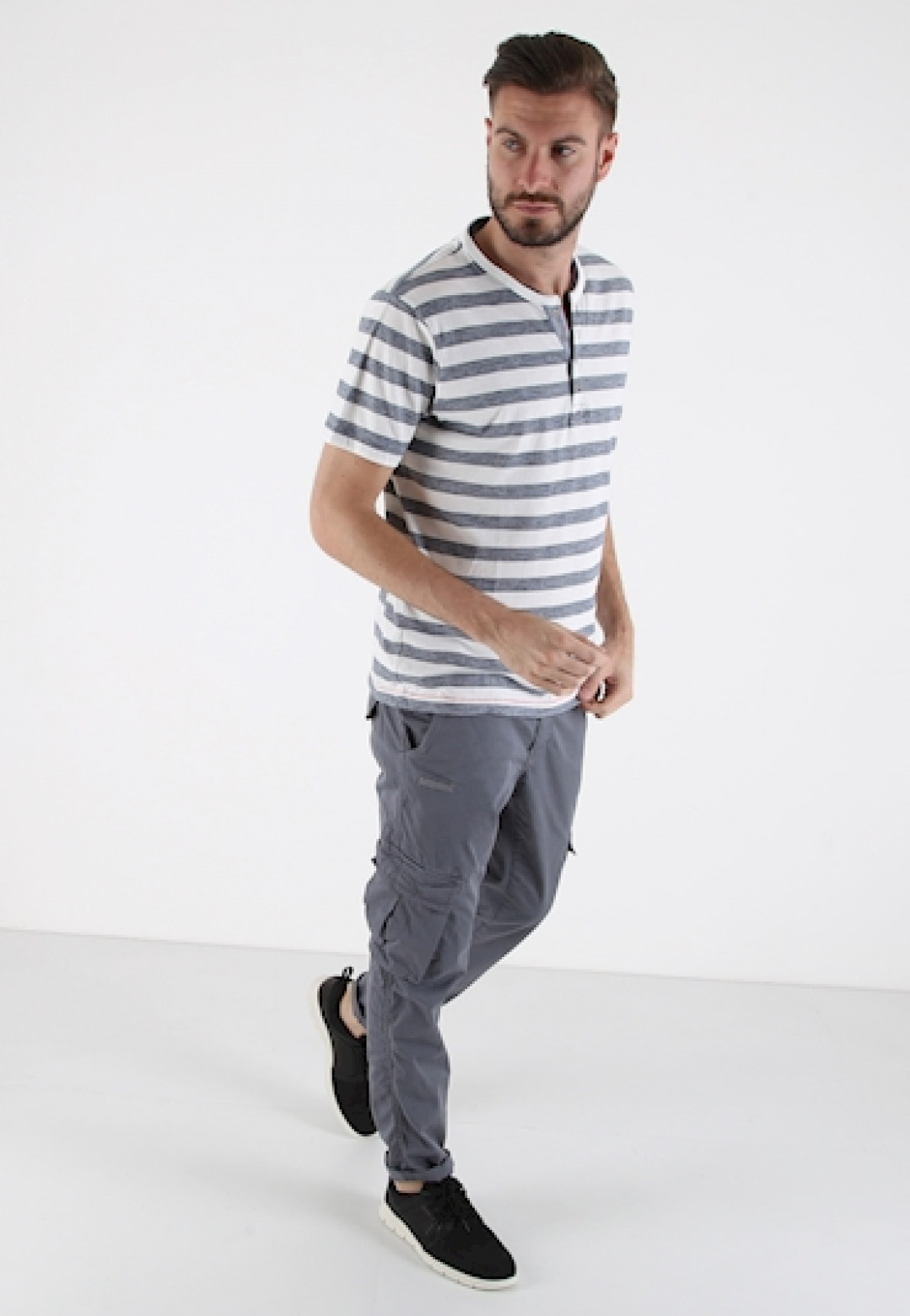 Tshirt serafino piquet righe Lerros | Nico Tshirt serafino piquet righe Lerros | Nico